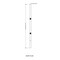 Z-Lite Outdoor Post Outdoor Post, -Light, 3 In.W x 121 In.H, Black/ 5009P120-BK - alternate 2